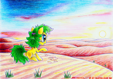 little pony desert sunset by Olgfox-2016 jan.png